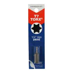 Best Way Tools TORX Torx 1/4 in. x 1 in. L Carbon Steel 1/4 in. Hex Shank 1 pc. Screwdriver Bi
