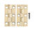 Ace 2 in. W x 1 in. L Antique Brass Brass Narrow Hinge 2 pk