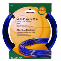 HILLMAN 0.150 - 0.160 in. Dia. x 50 ft. L Plastic 18 Ga. Wire