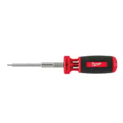 Milwaukee 10 pc. Hex 6.0 in. 10-in-1 Screwdriver Chrome-Plated Steel Assorted