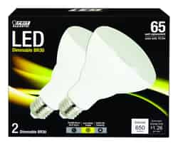 FEIT Electric BR30 E26 (Medium) LED Bulb Soft White 65 Watt Equivalence 2 pk