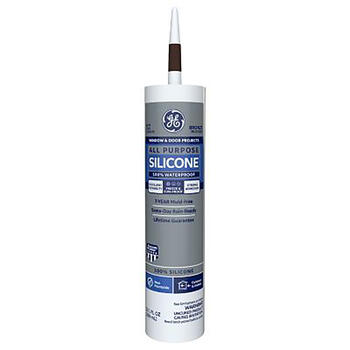 GE All Purpose Bronze Silicone 1 All Purpose Caulk Sealant 10.1 oz