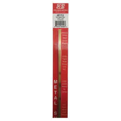 K&S 3/16 in. W x 12 in. L Square Brass Tube 1 pk