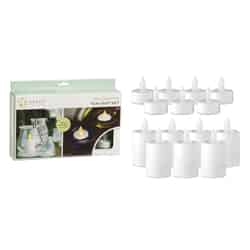 Order White Tealight and Votive Flameless Flickering Candle 1-1/2 in. H x 1-1/2 in. Dia.