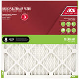 Ace 20 in. W X 24 in. H X 1 in. D Cotton 8 MERV Pleated Air Filter