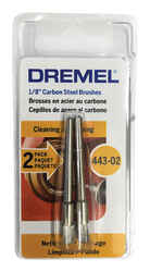 Dremel 1-3/4 x 1-3/4 in. L x 1/8 in. Dia. Carbon Steel Brush 2 pk