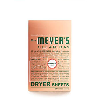 Mrs. Meyer's Clean Day Geranium Scent Fabric Softener Sheets 80 pk