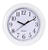 Westclox 8-1/2 in. W Indoor Wall Clock Plastic White Analog