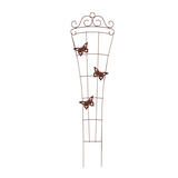 Panacea 72.5 in. H Brown Steel Trellis