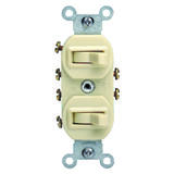 Leviton 15 amps Combination Ivory Switch 1