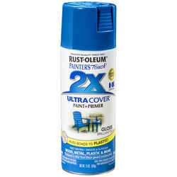 Rust-Oleum Painter's Touch Ultra Cover Gloss Brilliant Blue Spray Paint 12 oz.