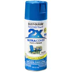 Rust-Oleum Painter's Touch Ultra Cover Gloss Brilliant Blue Spray Paint 12 oz.