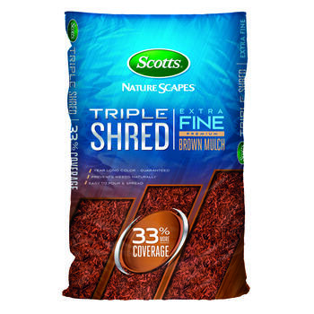 Scotts Nature Scapes Triple Shred Brown Extra Fine Color-Enhanced Mulch 1.5 cu. ft.