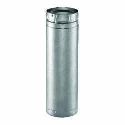 DuraVent 4 in. Dia. x 12 in. L Galvanized Steel Double Wall Stove Pipe