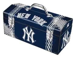 Windco 16.25 in. 7.1 in. W x 7.75 in. H Steel Art Deco Tool Box New York Yankees Blue/Gray