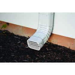 Amerimax 3 in. H X 4 in. W X 1.5 in. L White Polycarbonate Rodent Guard