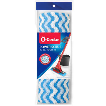 O-Cedar Power Scrub 10 in. L Sponge Microfiber Roller Mop Refill 1 pk