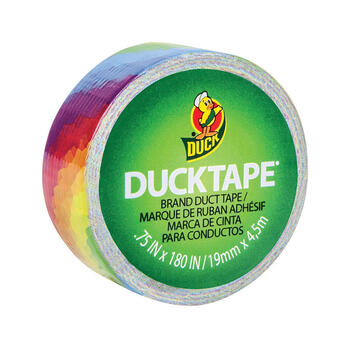 Duck Brand 180 ft. L x 0.75 in. W Rainbow Multicolored Duct Tape