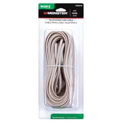 Monster Cable 50 ft. L Modular Telephone Line Cable Ivory