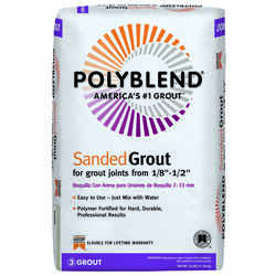 Custom Building Products Polyblend Indoor and Outdoor Natural Gray Grout 25 lb