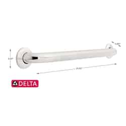 Delta Peened Stainless Steel Grab Bar 3 in. H x 1-1/2 in. W x 24 in. L
