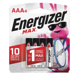 Energizer MAX AAA Alkaline Batteries 1.5 volts 4 pk Carded