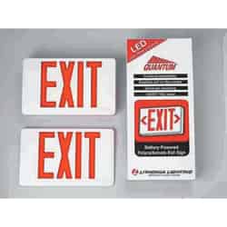Lithonia Lighting Indoor LED Lighted Exit Sign Thermoplastic