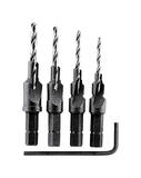 Vermont American Steel Wood Screw Pilot Set 4 pc. 1/4 in. Hex Shank