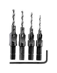 Vermont American Steel Wood Screw Pilot Set 4 pc. 1/4 in. Hex Shank