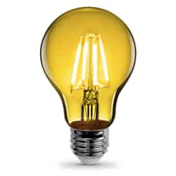 Feit Electric Filament A19 E26 (Medium) LED Bulb Yellow 30 Watt Equivalence 1 pk