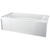 Delta HyCroft 18 in. H x 30 in. W x 60 in. L White Bathtub One Piece Left Hand Rectangle