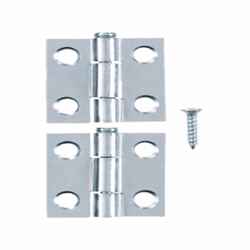 Ace 2.750 in. W X 1 in. L Chrome Steel Narrow Hinge 2 pk