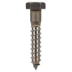 HILLMAN 2 in. L x 3/8 in. Stainless Steel Lag Screw 25 pk Hex