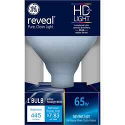 GE Lighting Reveal 65 watts BR30 Incandescent Bulb 510 lumens 1 pk Floodlight Soft White