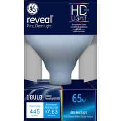 GE Lighting Reveal 65 watts BR30 Incandescent Bulb 510 lumens 1 pk Floodlight Soft White