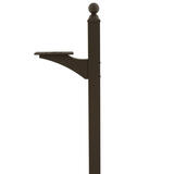 Gibraltar Mailboxes  Landover  56.4 in. Powder Coated  Bronze  Aluminum/Steel  Mailbox Post 