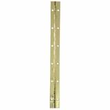 Ace 1 in. W X 12 in. L Bright Brass Brass Continuous Hinge 1 pk