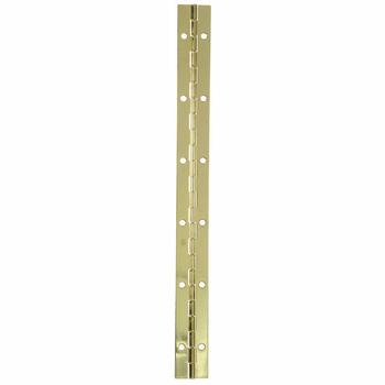 Ace 1 in. W X 12 in. L Bright Brass Brass Continuous Hinge 1 pk