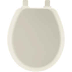 Mayfair Never Loosens Round Biscuit Molded Wood Toilet Seat