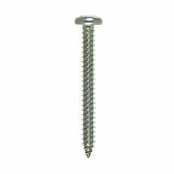 HILLMAN 12 x 2 in. L Phillips Pan Head Stainless Steel Sheet Metal Screws 100 per box