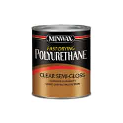 Minwax Indoor Semi-Gloss Clear Fast-Drying Polyurethane 1 qt. Semi-Gloss