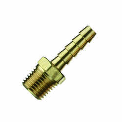 Tru-Flate Brass Barb Hose Fitting 1/4 Male 1 1 pc