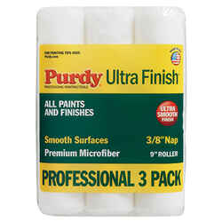 Purdy Ultra Finish Microfiber 3/8 in. x 9 in. W Regular Paint Roller Cover For Smooth Surfaces