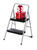 Cosco 28.15 in. H x 17.323 in. W Steel 2 Folding Two Step Stool 200 lb.