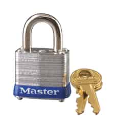 Master Lock 1-1/8 in. W Steel 4-Pin Cylinder Padlock 6 pk Keyed Alike