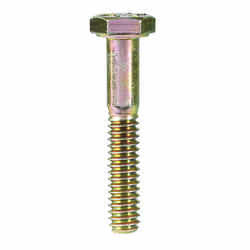 HILLMAN 1/4 in. Dia. x 1-1/2 in. L Heat Treated Yellow Dichromate Hex Head Cap Screw 100 box