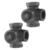 Pipe Decor 3/8 in. FIP 3/8 in. Dia. FIP Black Malleable Iron Outlet Tee No