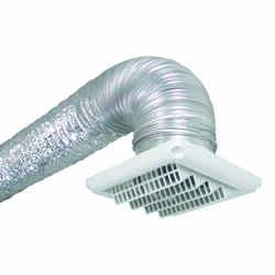 Deflect-O Jordan 11 in. L x 6 in. Dia. Aluminum Vent Kit Black/Silver