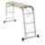 Werner 12 ft. H X 15 in. W Aluminum Articulating Ladder Type 1A 300 lb