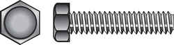 HILLMAN 5/16 in. Dia. x 3-1/2 in. L Zinc Plated Steel Hex Tap Bolt 50 box